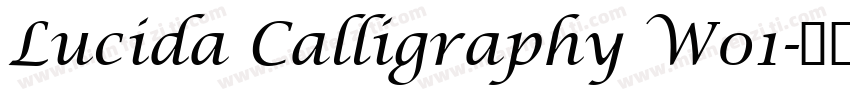 Lucida Calligraphy W01字体转换